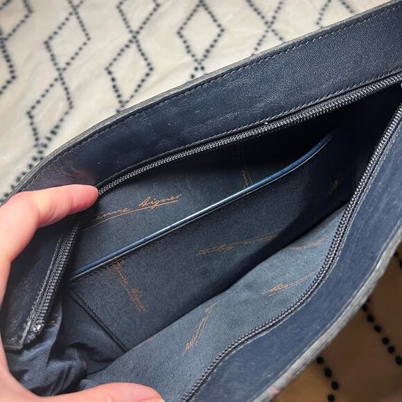 Vintage etienne aigner blue leather - Picture 5 of 5